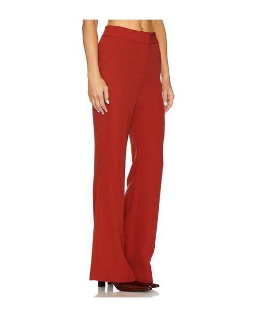 Veronica Beard Red Lebone Pant