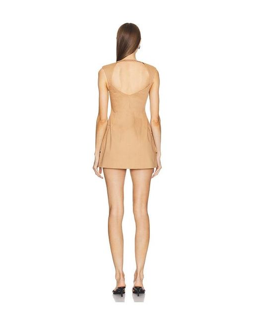 L'academie White 'Academie Ashleigh Stretch Cotton Cargo Mini Dress