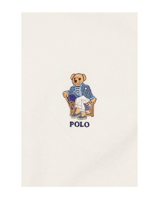 Polo Ralph Lauren White Novelty Bear Windbreaker for men