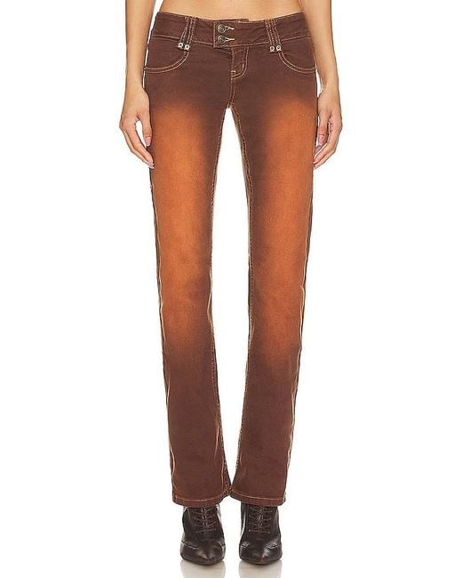 Slim bootcut stretch jeans Jaded London de color Brown