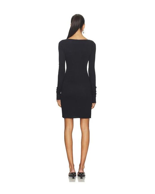 Cotton Citizen Black Marbella Mini Dress
