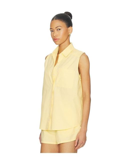 DONNI. Natural The Pop Sleeveless Shirt