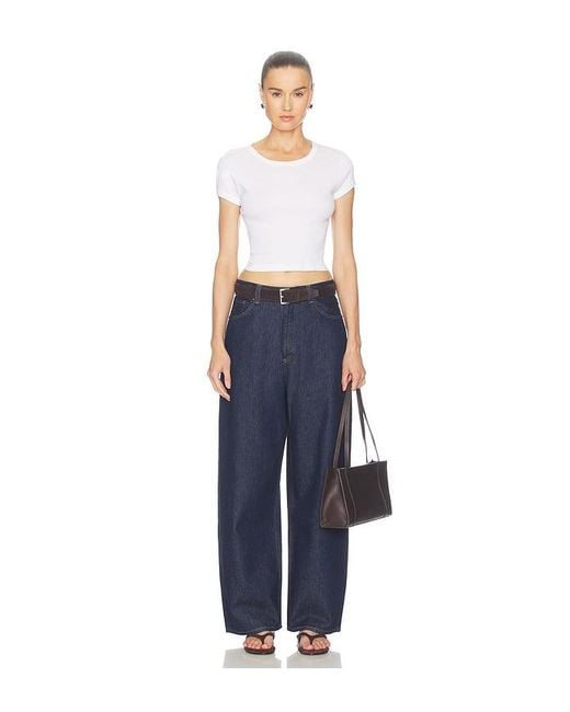 Agolde Blue Rounded Baggy Jeans