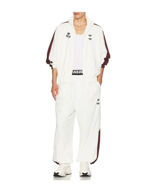 Adidas Originals White X Willy Chavarria Woven Track Pants for men