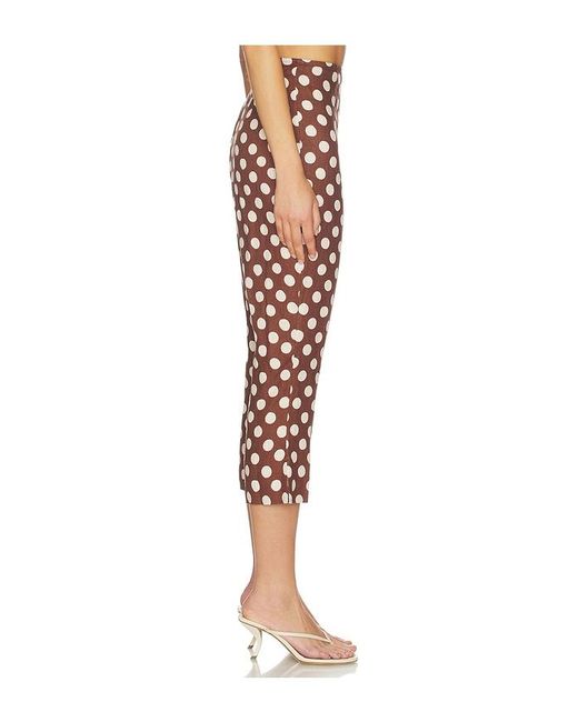 Faithfull The Brand Red Valeria Capri Pants