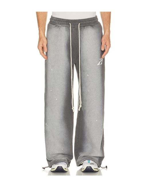 Ryoko Rain Gray Vintage Artist Sweatpants for men