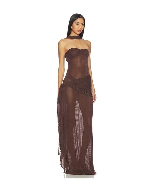 Nbd Brown Smita Gown