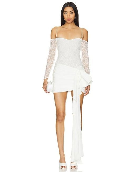 Nbd White Najma Mini Dress