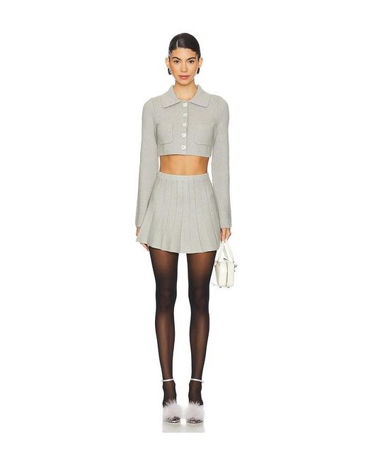 MAJORELLE White Solveig Mini Skirt