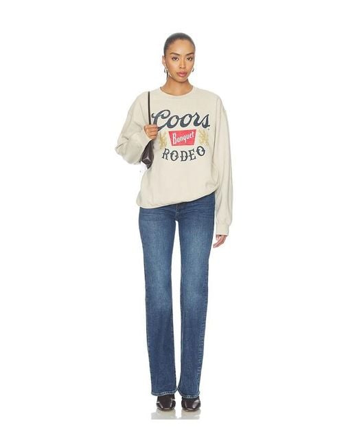 Junk Food White Coors Banquet Rodeo Flea Market Fleece