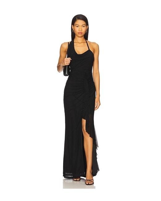 superdown Black Cleopatra Maxi Dress