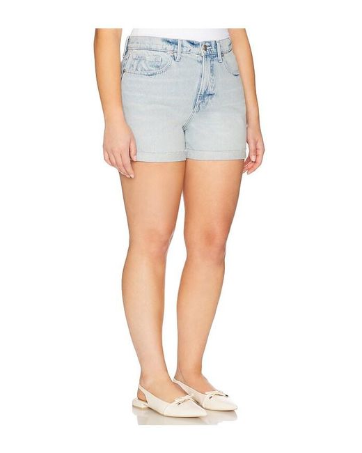 GOOD AMERICAN Blue Good '90S Shorts