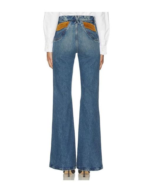 Mother Blue The Pointy Pocket Doozy Hee Jeansl