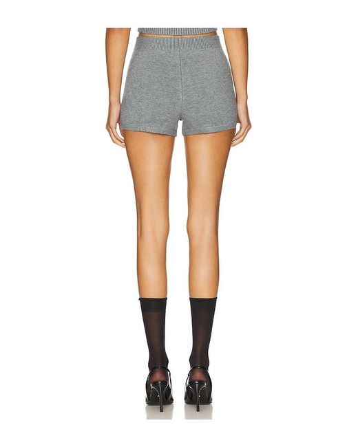 GUIZIO Blue Calesia Knit Shorts