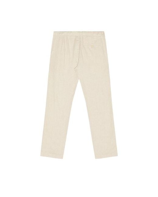 Frescobol Carioca Natural Oscar Linen Chino Pant for men