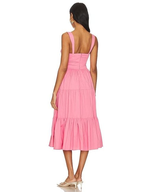 Tularosa Pink Poppy Midi Dress