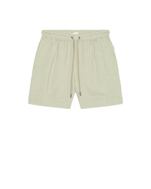 Onia Green Air Linen Pull On Short 6 for men