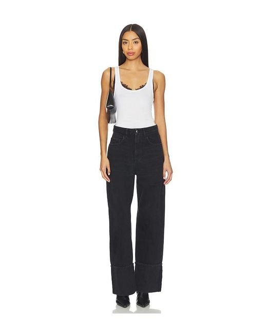 ICON DENIM Black Kiki Wide Leg Jeans