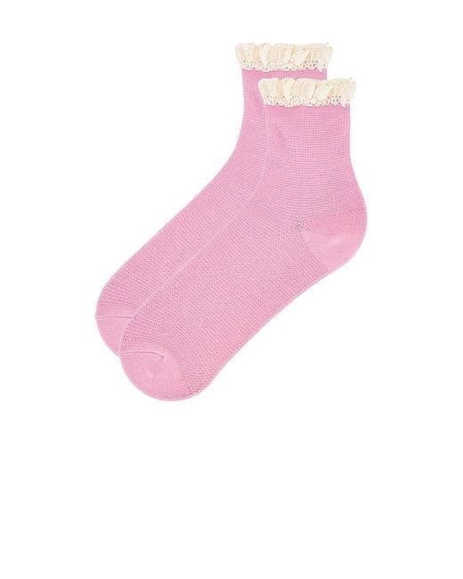 Free People Pink Beloved Waffle Knit Ankle