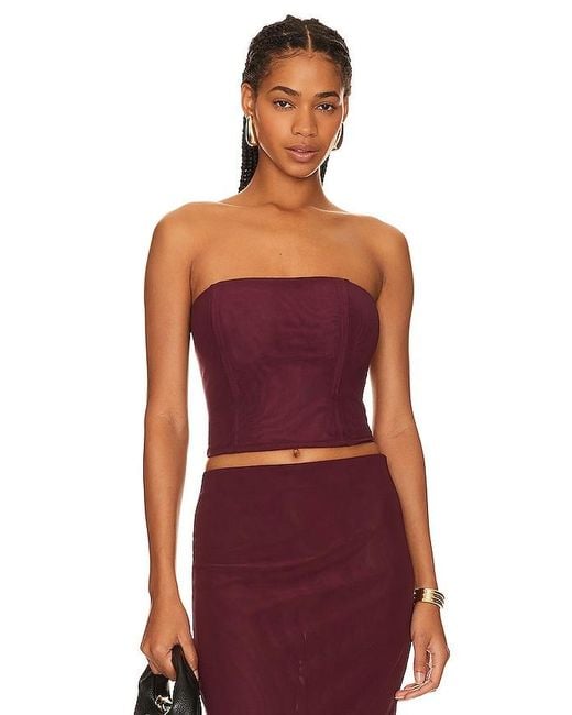 Camila Coelho Red Osiris Top
