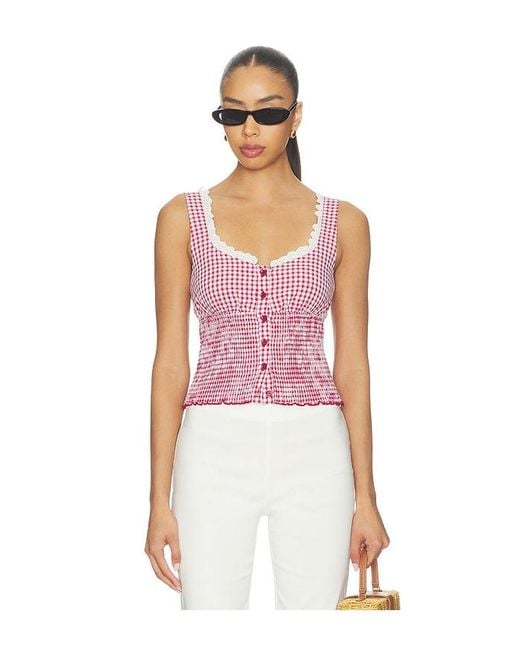 MORE TO COME Pink Milena Top