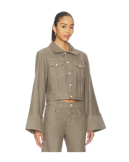 Hudson Natural Cuffed Cropped Jacket