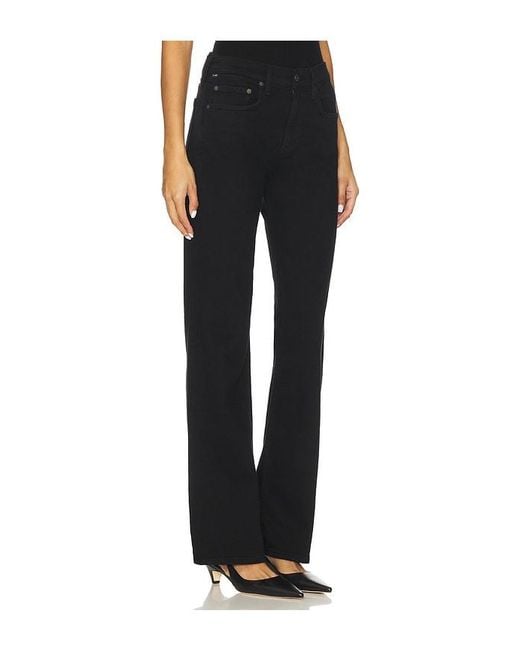 Citizens of Humanity Black Genova Cashmere Low Rise Boot Jeans