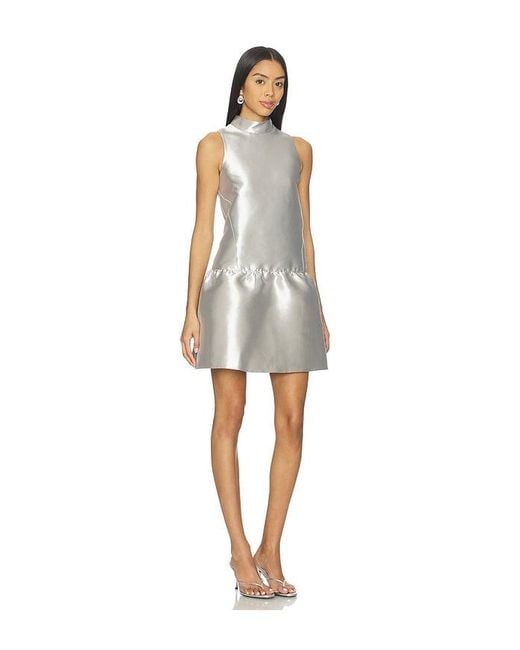 ALIGNE White Blaze Satin Mini Dress