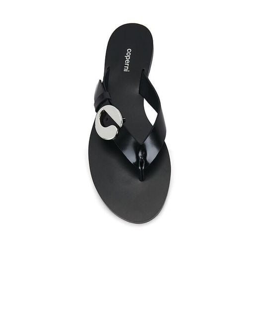 Coperni Black Sandale C Logo