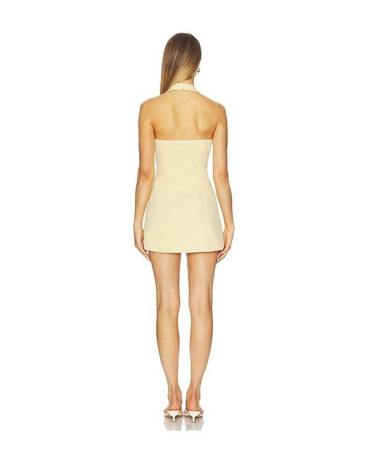 SNDY'S Natural Lyns Halterneck Dress
