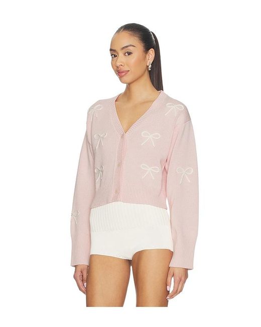 LoveShackFancy White Francette Cardigan Top