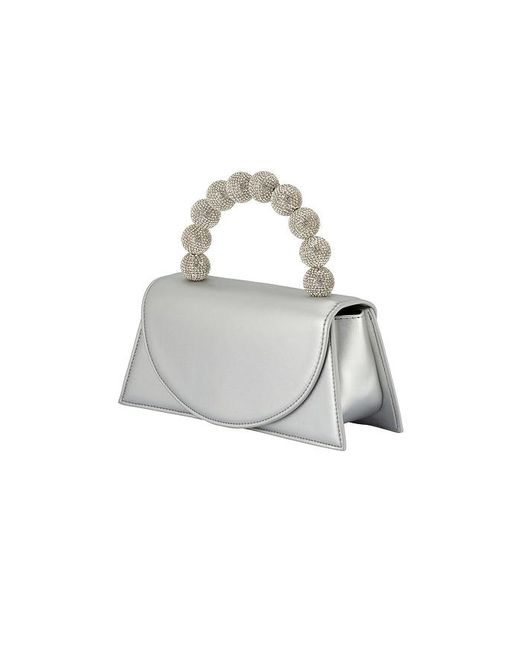 Olga Berg Gianna トップハンドルバッグ White