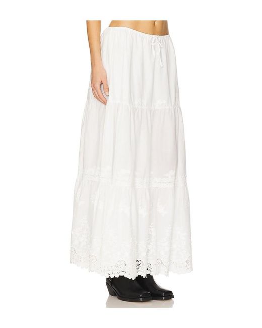 WeWoreWhat White Midi Pull On Skirt