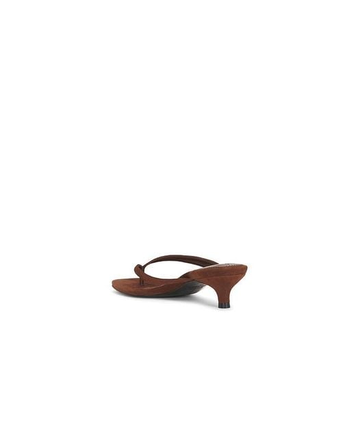 Black Suede Studio White Kendal 35 Mule