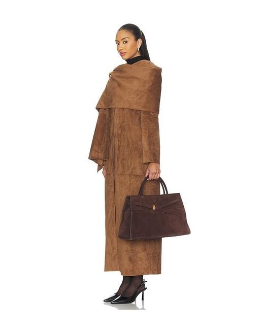 Veronica Beard Brown Large Suede Dash Bag