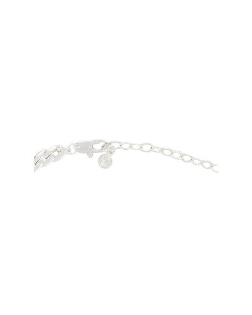 Ettika White Flat Cable Chain Necklace
