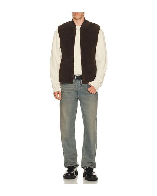 AllSaints Black Otis Vest for men