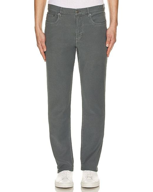 Faherty Brand Gray Stretch Terry 5 Pocket Pant for men