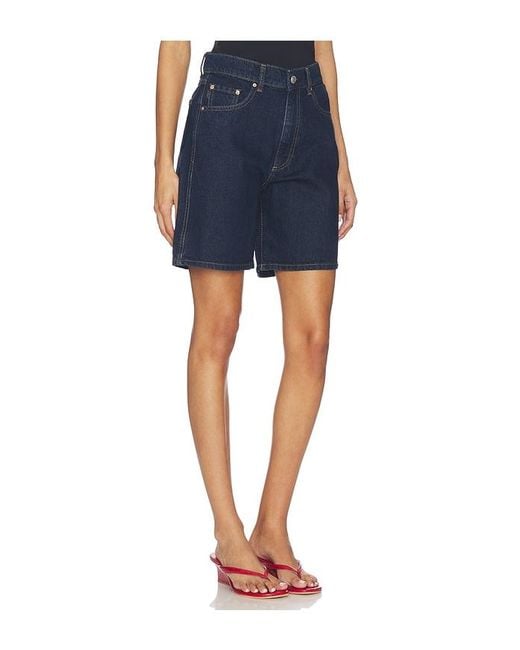 DL1961 Blue Dl Taylor Relaxed High Rise Denim Short