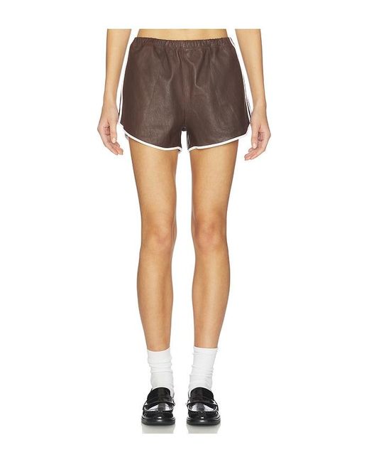 SPRWMN Multicolor Dolphin Leather Shorts