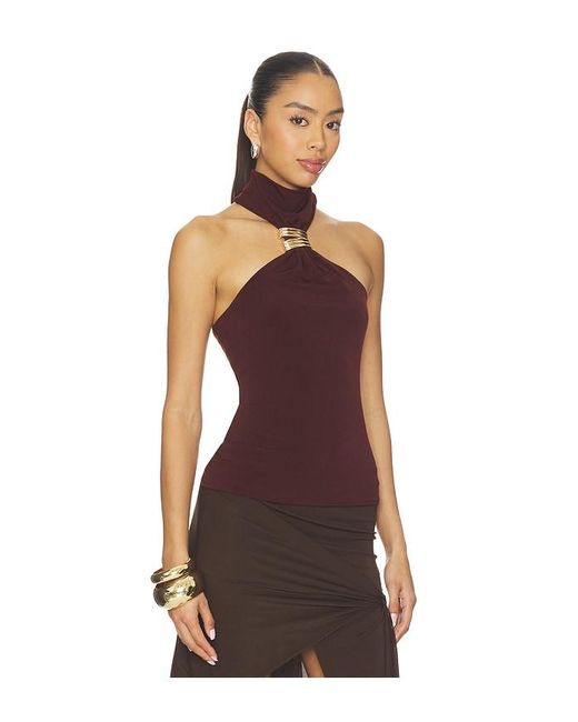 Lovers + Friends Brown Beila Top