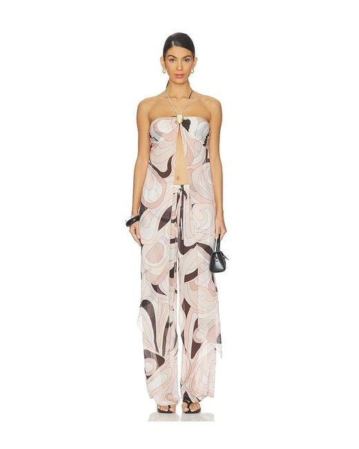 Cin Cin White Coral Moonstone Drape Top