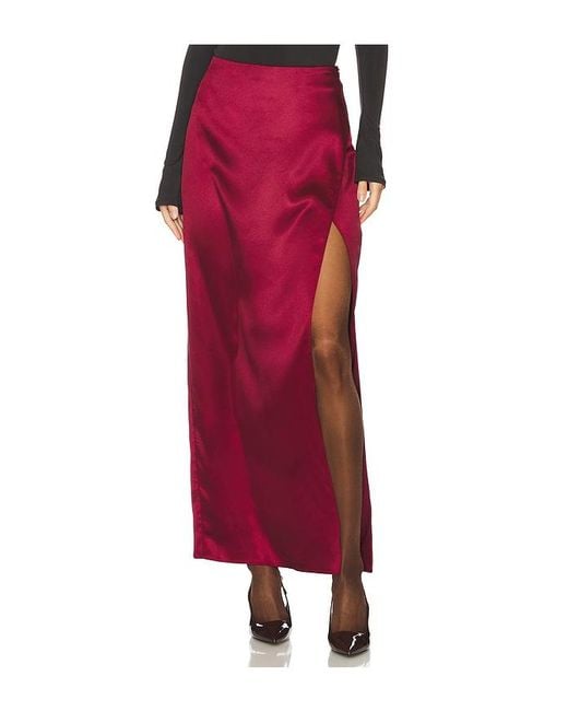 Line & Dot Red Allina Skirt