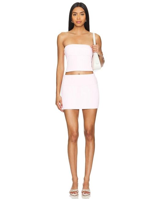 Lovers + Friends White Camil Mini Skirt