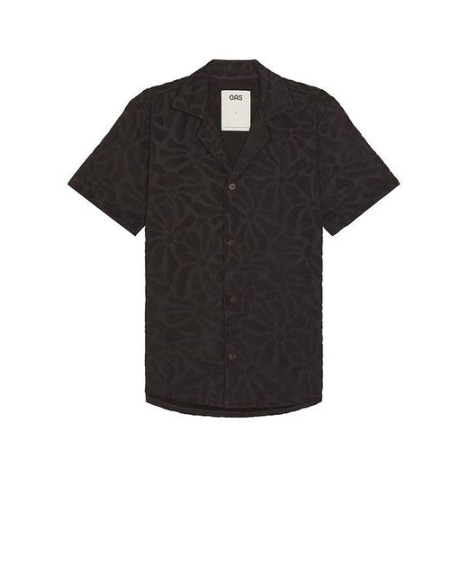 Oas Black Blossom Cuba Terry Shirt for men
