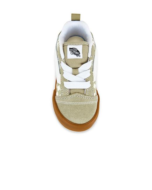 Vans White Toddler Knu Skool Elastic Lace