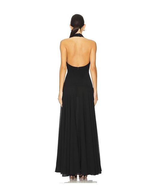 Lovers + Friends Black Sophie Gown