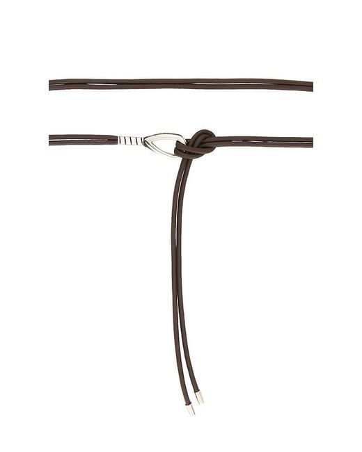 petit moments Black Chrome Tie Belt