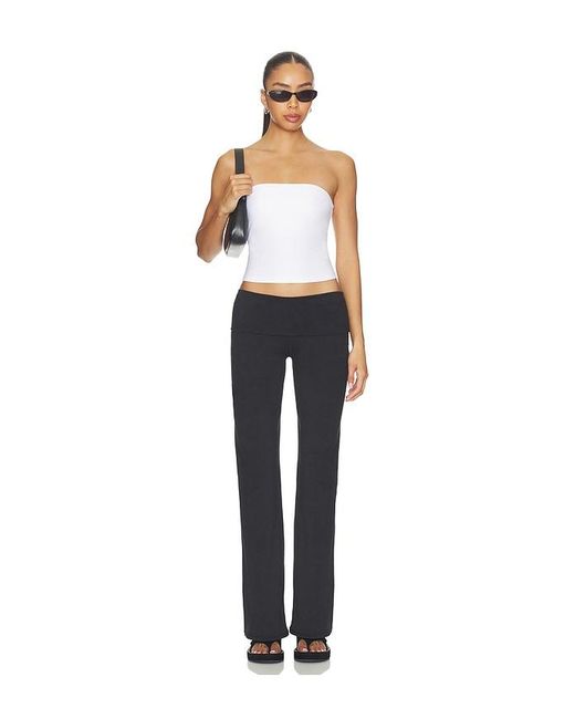 Beyond Yoga White Spacedye Strapless Top