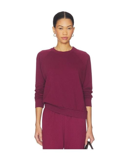 PERFECTWHITETEE Red Alexi French Terry Sweatshirt